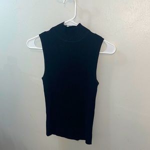 Black shirt and cardigan